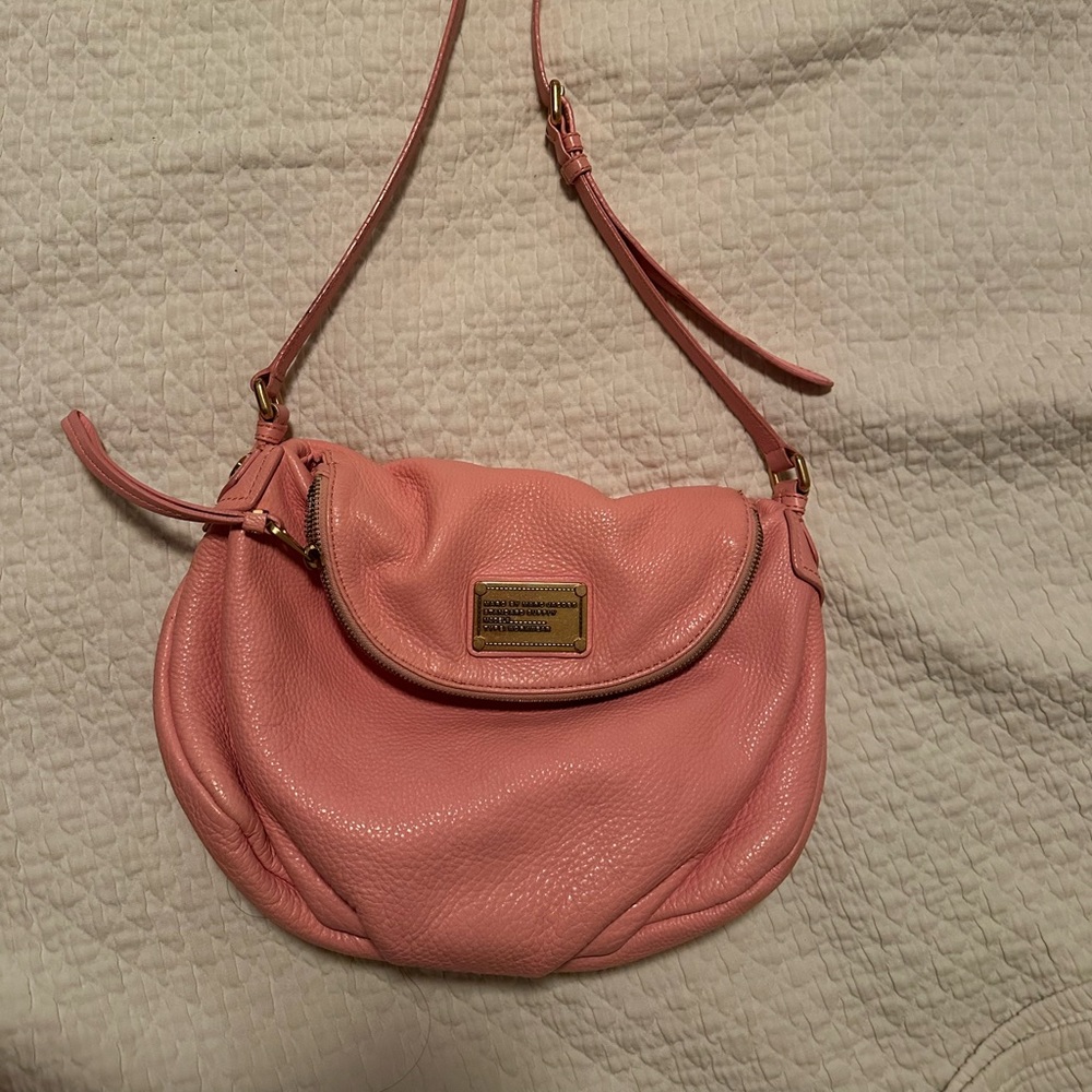 Marc by Marc Jacobs Coral Pink Pebbled Leather Crossbody